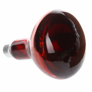 Лампочка накаливания E27, 250 Вт, теплоизлучатель, красная, Калашниково