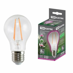 Лампочка светодиодная для растений, E27, 8 Вт, TDM Electric, Фито, SQ0340-0237