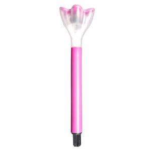 Фонарь садовый Uniel, Pink Сrocus USL-C-420/PT305, на солнечной батарее, грунтовый, пластик, 6х30.5 см, белый свет