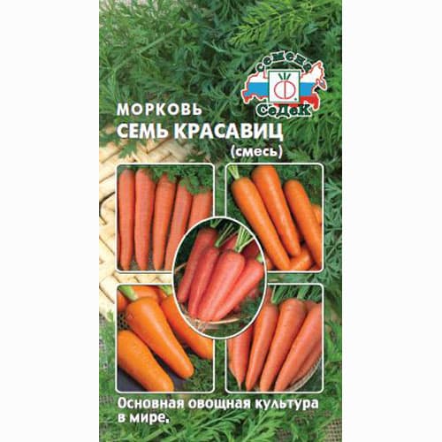 Морковь Семь Красавиц, смесь сортов Седек