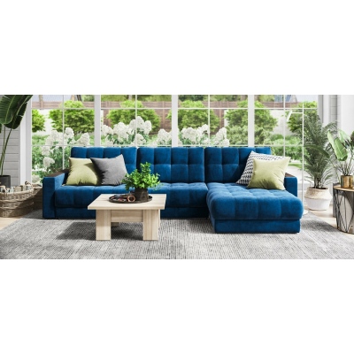 Угловой диван BOSS 2.0 MAX велюр Monolit синий