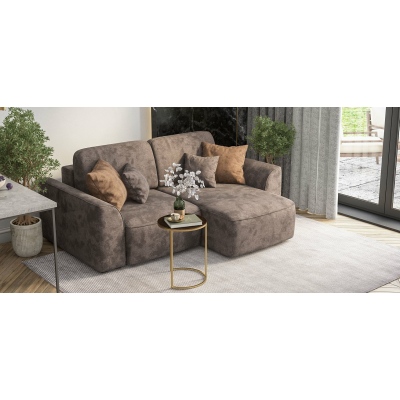 Угловой диван KING MODOOL Велюр Alkantara серый