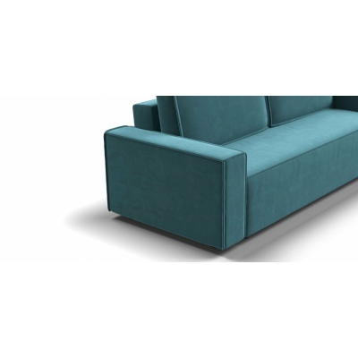 Диван Норд Велюр Monolit зеленый с еврокнижкой и бельевым ящиком