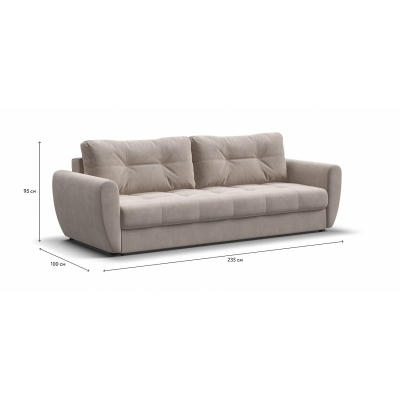 Диван Престон SE велюр Monolit латте