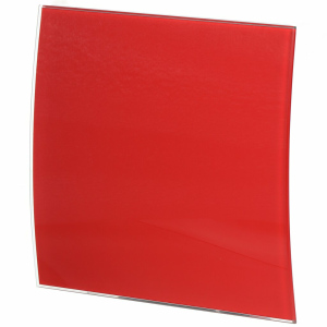 Лицевая панель для вентилятора Viento, установочный диаметр 100 мм, красная, SYSTEM+ Серия SFERA, SFERA glass 100red