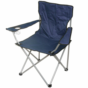 Стул-кресло 52х52х85 см, синее, полиэстер 600D, с сумкой-чехлом, 100 кг, Green Days