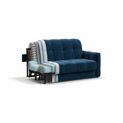 Диван BOSS Sleep 140 велюр Monolit синий