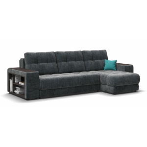 Угловой диван BOSS 3.0 XL Шенилл Gloss карбон