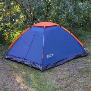 Палатка 4-местная, 240х210х130 см, 1 слой, 1 комн, с москитной сеткой, Green Days, GJH006