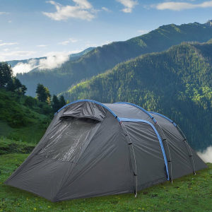 Палатка 4-местная, 255+225х270х155 см, 2 слоя, 1 комн, с москитной сеткой, Green Days, Tunel tent