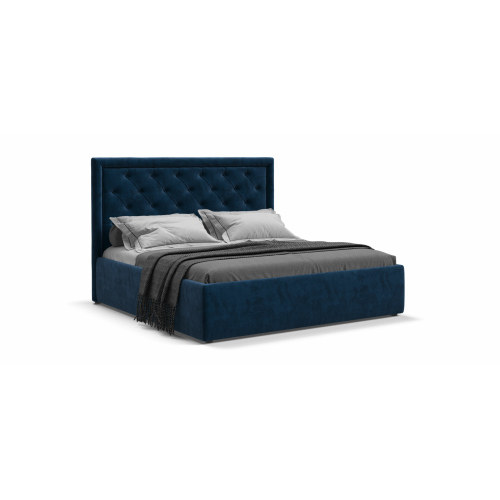 Кровать BOSS CLASSIC 180 велюр Monolit синий