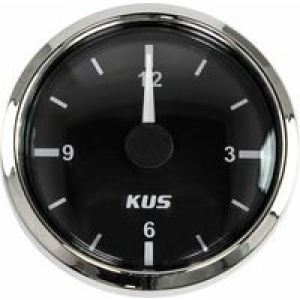 Часы кварцевые, аналоговый черный циферблат, нержавеющий ободок, д. 52 мм JMV00262_KY09000_sale