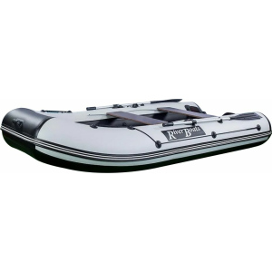 Надувная лодка ПВХ, RiverBoats RB 330 НДНД, черно-серый RB330NDGBG