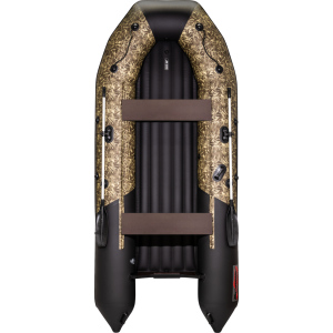 Надувная лодка ПВХ, Таймень NX 3800 НДНД PRO, камуфляж камыш/черный 00191771