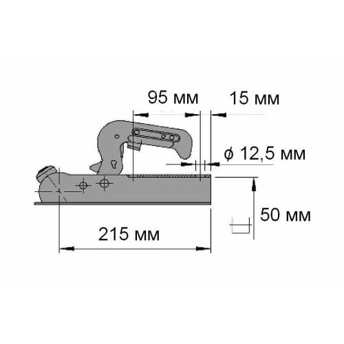 Замковое сцепное устройство AK 7 V PLUS-50 исполнение D, AL-KO 1224339