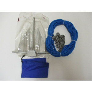 Якорь Дэнфорта 2.7 кг с цепью 1,2 м и веревкой 30 м в сумке, уцененный A2397BL utsenka