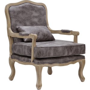 Кресло Glasar Монарх коричневое 64х72х92 см