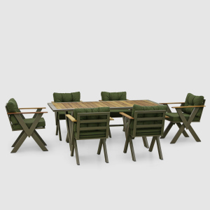 Комплект мебели Emek garden Toledo зеленый 7 предметов