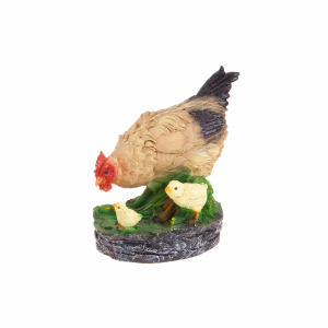 Фигура садовая Курица с цыплятами 23 см