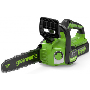 Пила "GreenWorks" цепная аккумуляторная GD24CS30, 24V, 30см, бесщеточная, без АКБ и ЗУ