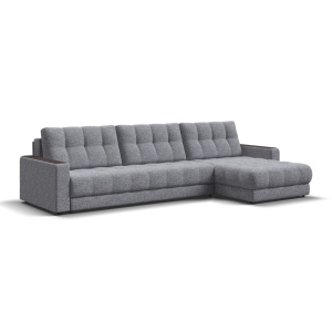 Угловой диван BOSS 3.0 MAX Рогожка Vento серый