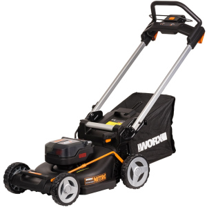 Газонокосилка аккумуляторная "WORX" WG748E 46см, 40В, 4Ачх2, ЗУ 2Ах2