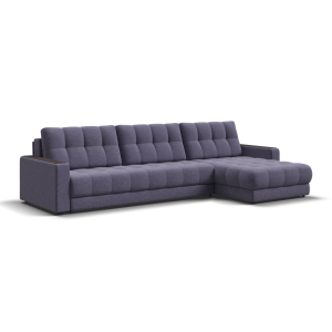 Угловой диван BOSS 3.0 MAX Рогожка Vento фиолет
