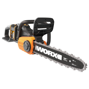 Цепная пила аккумуляторная "WORX" WG384E, 40В, 35 см, бесщеточная, 2*2,0 Ач, двойное ЗУ 2x2A