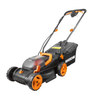 Газонокосилка аккумуляторная "WORX" WG779E, 40В, 34 см, 2*2,5 Ач, двойное ЗУ 2x2A