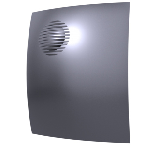 Вытяжка для ванной диаметр 100 мм DiCiTi PARUS 4C dark gray metal