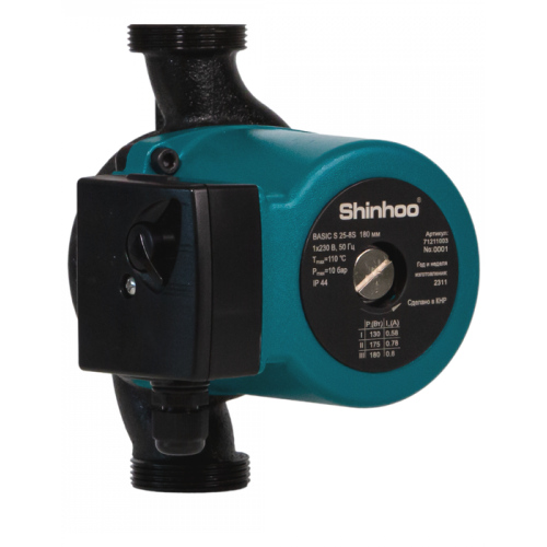 Циркуляционный насос SHINHOO BASIC S 25-8S 230V 180мм