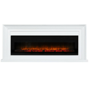 Линейный электрокамин Electrolux EFP/P-1600ULS с порталом Firelight Stretto Long белый