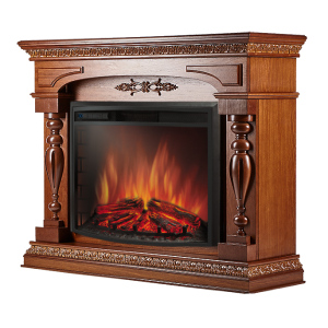 Электрокамин с широким очагом 3D Electrolux EFP/P-2620RLS с порталом Firelight Perfetto R 26/30 шпон дуба