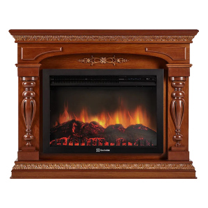 Электрокамин с широким очагом 3D Electrolux EFP/P-3020LS с порталом Firelight Perfetto R 26/30 шпон дуба