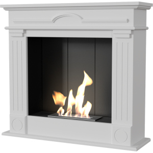 Напольный биокамин Kratki DECEMBER белый, TUV (ЛЕГО)
