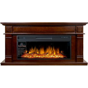Линейный электрокамин  Royal Flame Atlanta (тем. дуб) с очагом Vision 42 LOG LED