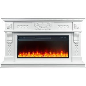 Линейный электрокамин  Royal Flame Corsica с очагом Vision 42 LED (матовый белый)