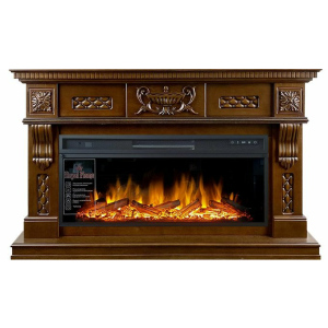 Линейный электрокамин  Royal Flame Corsica (темный дуб) с очагом Vision 42 LOG LED