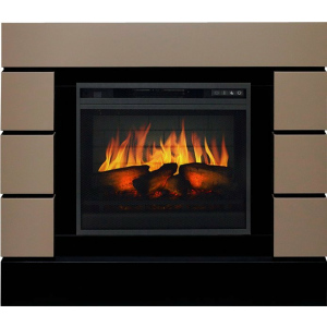 Электрокамин с классическим очагом 2D  Royal Flame Lindos Beige Grey с очагом Vision 23 EF LED 3D FX