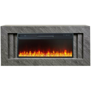Линейный электрокамин  Royal Flame Line 42 SFT Concrete с очагом Vision 42 LED