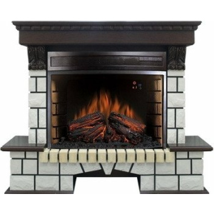 Электрокамин с классическим очагом 2D  Royal Flame Pierre Luxe с очагом Dioramic 25 (Венге)