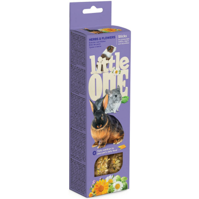Лакомство для кроликов, грызунов Little One Sticks Fruit 55 г