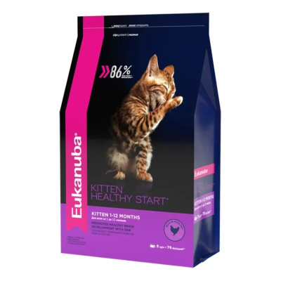 Eukanuba Cat для котят (Домашняя птица, 2 кг.)