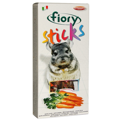 Fiory Sticks палочки для шиншилл (2*40 г.) (Морковь)