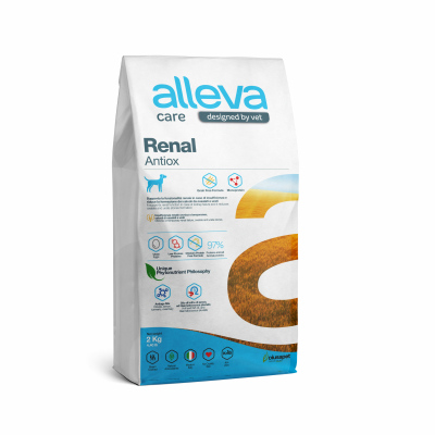 Alleva Care Dog Renal-Antiox корм для собак для поддержки функции почек (Куриное яйцо, 2 кг.)