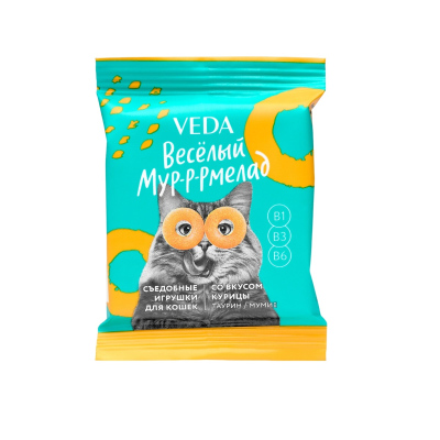 Весёлый Мур-р-рмелад с курицей для кошек (7 г.)