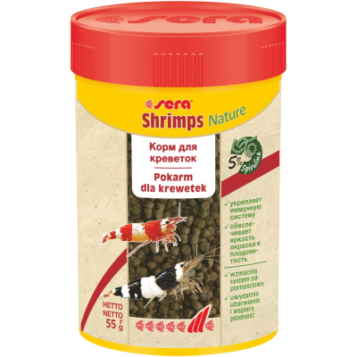 SERA Shrimps Nature корм для креветок (55 г.)