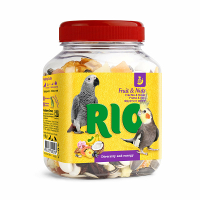 RIO Фруктово-ореховая смесь лакомство для птиц (160 г.)