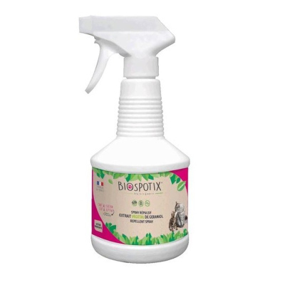 Biospotix Cat spray спрей от блох для кошек 500 мл от вшей для взрослых для всех пород Франция 1 уп.