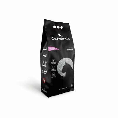 Наполнитель комкующийся Catmania Babypowder для кошачьего туалет с ароматом детской присыпки 5 л